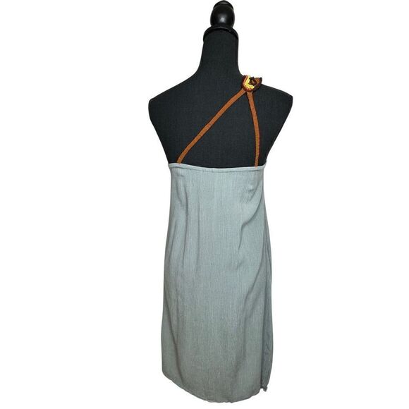 INDO MARIO Beaded Green Gauze Muni Dress Small - Picture 4 of 15